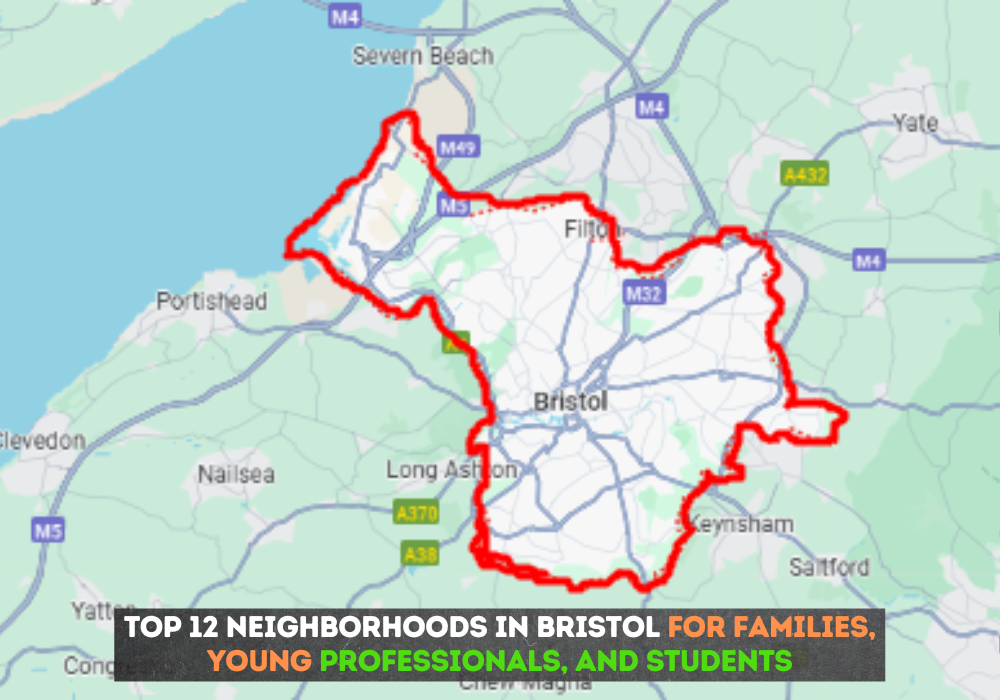 best neighborhoods and areas in Bristol for families, students and young professionals.
