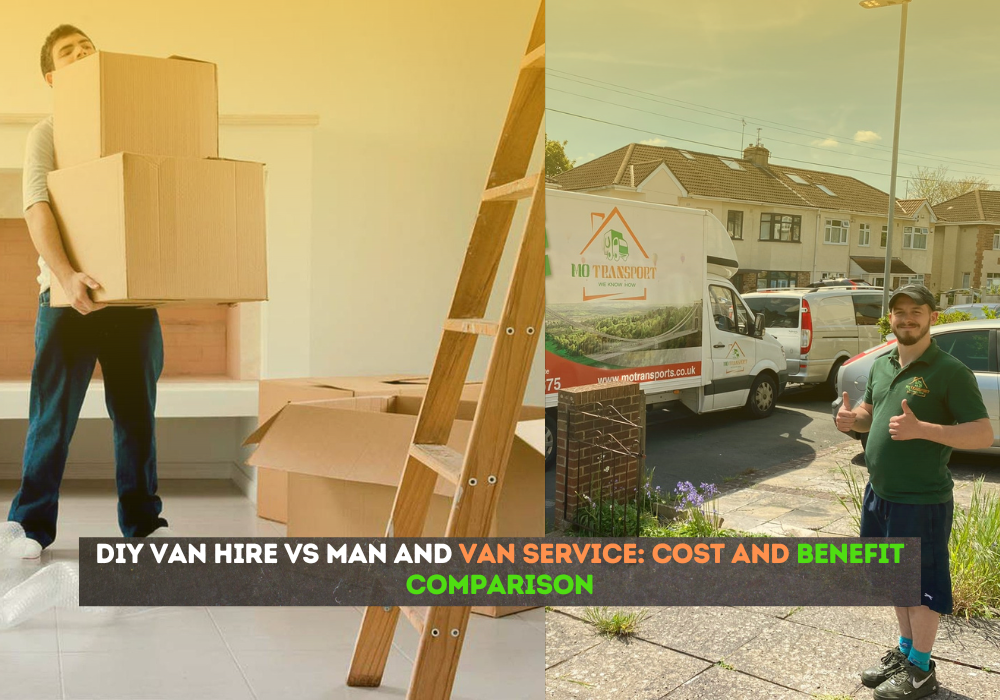 DIY van hire and man and van service comparison, costs and benefits