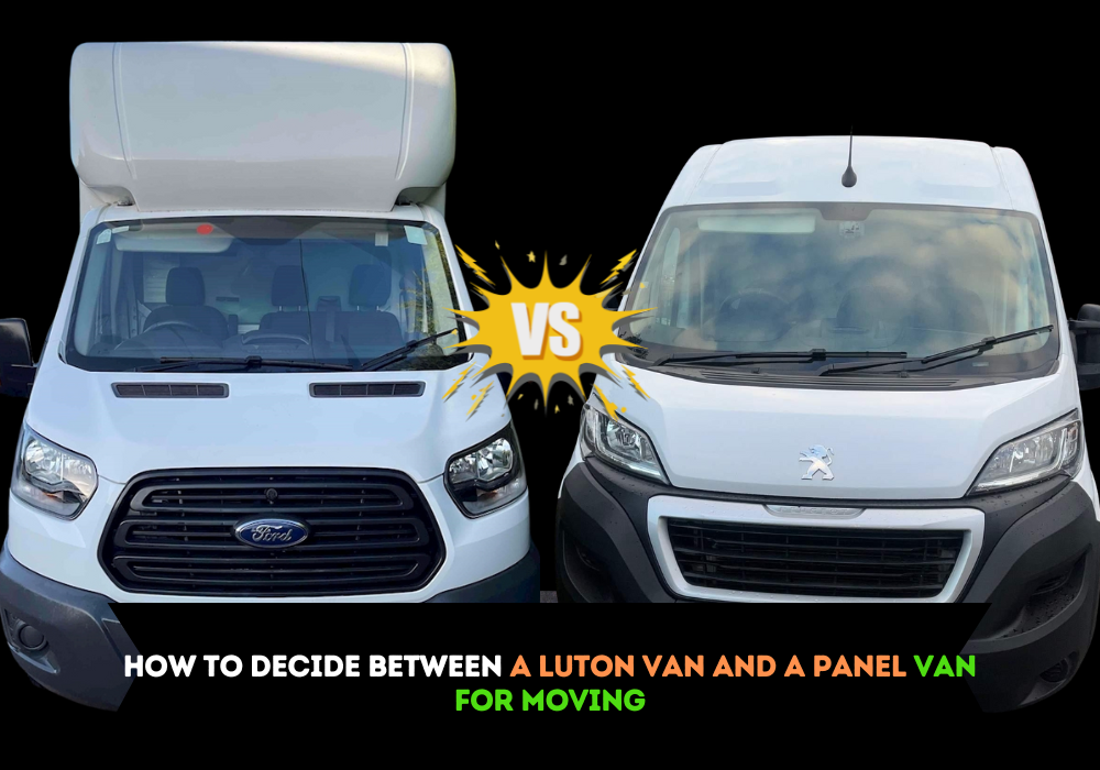 luton van vs panel van comparison and best choice for moving
