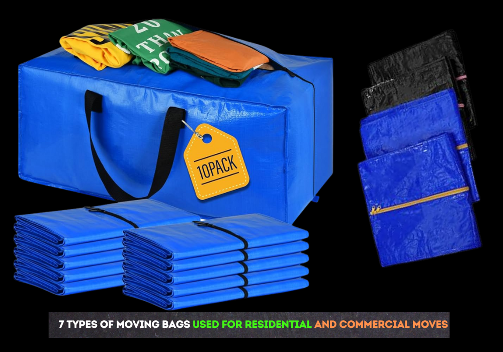 moving bags and packing types for residential and commercial moves