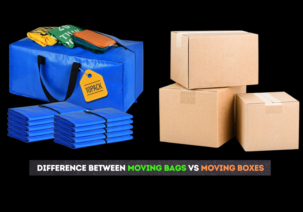 moving bags and moving boxes difference comparison pros and cons