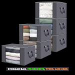 large storage bag used for moving clothes and household items