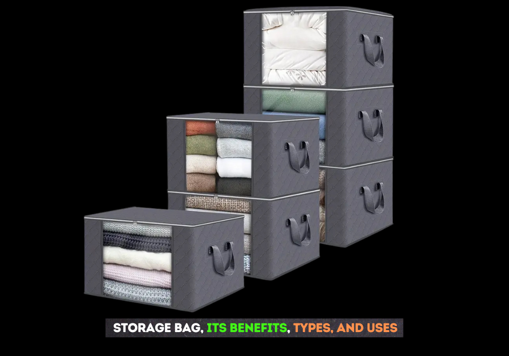 large storage bag used for moving clothes and household items