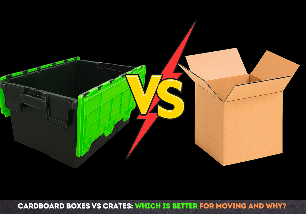 cardboard boxes and crates comparison for residential and commercial moving